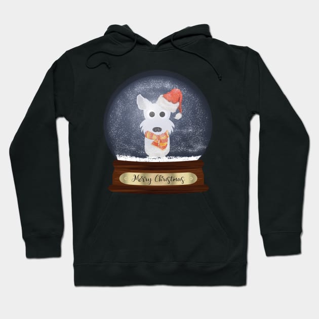 West Highland White Terrier Christmas Gift Hoodie by DoggyStyles